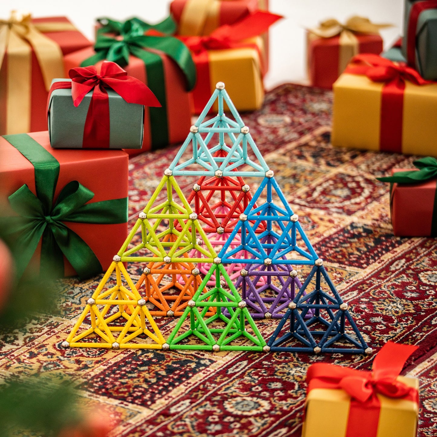 BANBBY 145pcs Magnetic Toys Upgraded 2.28 inches Building Sticks Set for Kids Magnet Games (10 Colors) EN