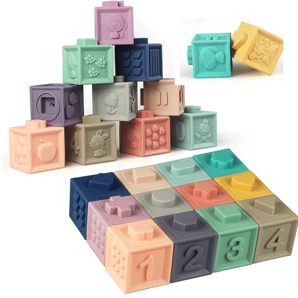 Soft Stacking Blocks for Baby Montessori Sensory Infant